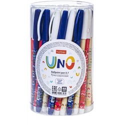 Ручка шариковая "Hatber.Uno" синяя 0,7мм BP_072966