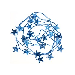Бусы новогодние "Яркие звезды" 2,7м, синие (НУ-6746)