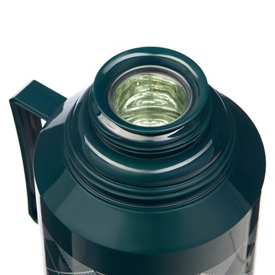 Термос 1.8 л, со стеклянной колбой, сохраняет тепло 10 ч, 15 х 33 см, зелёный