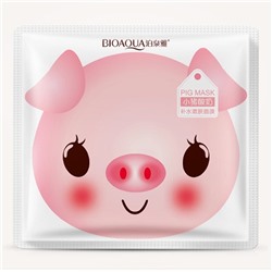 BIOAQUA  Маска - муляж для лица PIG Mask Молочная ХРЮШКА  30г  (BQY-7695)