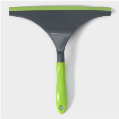 Водосгон Доляна Green day с анатомической ручкой, 25×24 см, цвет зелёный