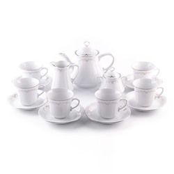 Чайный сервиз Cmielow Kamelia «Серый орнамент», 15 предметов