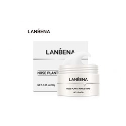 Белая маска от черных точек Lanbena Plants Pore Strips 30g