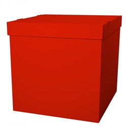 Коробка для воздушных шаров, Красная 60*60*60 см