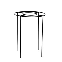 Опора для растений, d = 38 см, h = 50 см, металл, чёрная