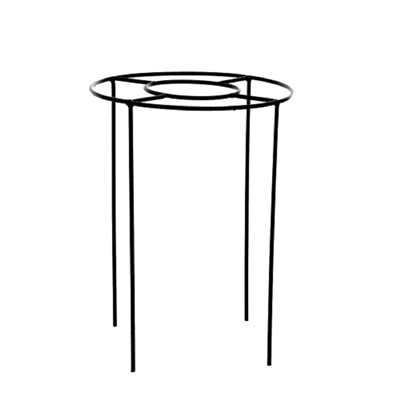 Опора для растений, d = 38 см, h = 50 см, металл, чёрная