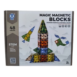 Магнитный  конструктор Magic Magnetic Blocks , 48 дет.