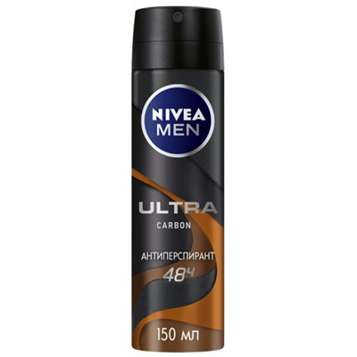 Nivea Deo спрей муж (85367) Ultra Carbon 150мл