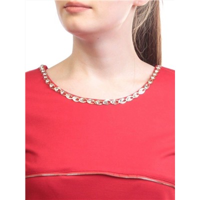 1607 RED Платье женское (90% хлопок, 10% полиэстер)
