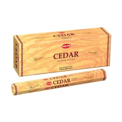HEM Благовония шестигранник упаковка 6шт: Cedar