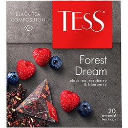 Чай TESS FOREST DREAM черный пирамидки 20шт