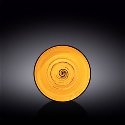 Блюдце универсальное Wilmax England Spiral, d=16 см, цвет жёлтый