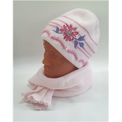 Комплект (шапка + шарф) АИ49, розовый