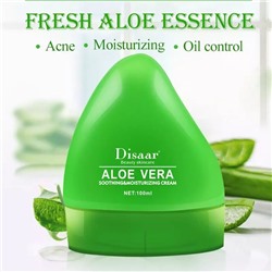 DISAAR  Крем для лица ALOE VERA Увлажняющий, Успокаивающий с АЛОЭ  100мл  (листок)  (DS-51937)