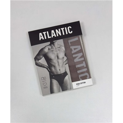 Мужские трусы слипы спорт Atlantic, 1 шт. в уп., пима хлопок, темно-бежевый, MP-1574