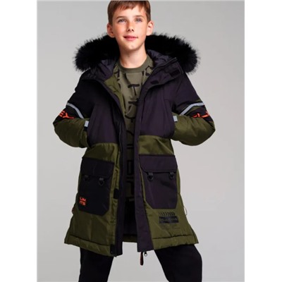 32311239 Пальто текстильное с полиуретановым покрытием для мальчиков