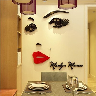 Наклейки интерьерные "Мэрилин Монро", декор на стену, панно 100 х 90 см