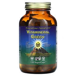 HealthForce Superfoods, Vitamineral Green`` 120 веганских капсул