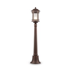 Светильник ландшафтный Outdoor O031FL-01BR, 1х60Вт, 22,5х22,5х105 см, E27, цвет коричневый