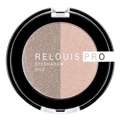 Тени для век Relouis Pro Eyeshadow Duo №112 серо-розовые