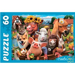 Puzzle   60 элементов "Забавные животные №6" (П60-0430)
