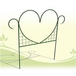 Забор садово-парковый "Сердце" (выс. 0,7м, дл. 3,5м, дл.дел. 0,7м) ст. тр. 10мм