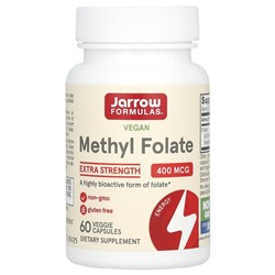 Jarrow Formulas, Метилфолат, 400 мкг, 60 растительных капсул