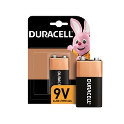 Батарейка Duracell  6LR61-1BL (10/30/3600) 9v (цена за 1 шт.)