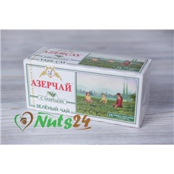 Чай Азерчай зелёный с чабрецом 25 пак.(с конвертом)