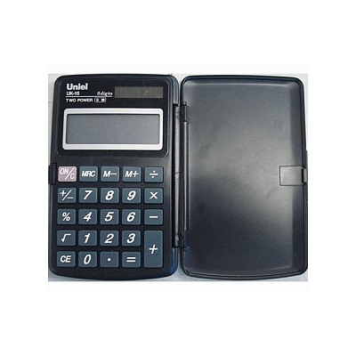 Калькулятор Uniel UK-15K (черный) СU108