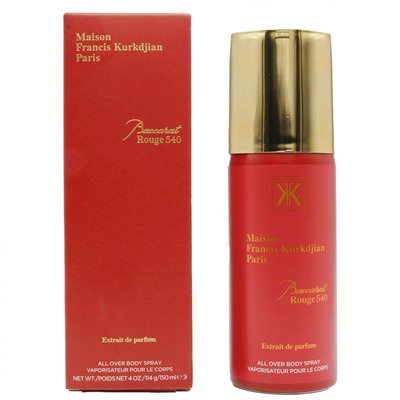 Дезодорант Maison Francis Kurkdjian Baccarat Rouge 540 Extrait unisex 150 ml (красный) 6 шт.