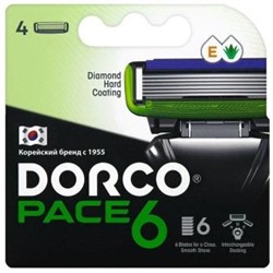 DORCO Кассеты PACE 6  NEW (4шт)  (артикул-6129)