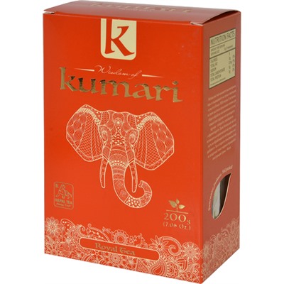 kumari. Royal Tea OPA 200 гр. карт.пачка