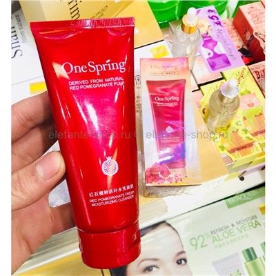 Пенка One Spring Red Pomegranate Fresh Moisturizing Cleanser