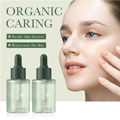 Увлажняющая сыворотка для лица с экстрактом Авокадо SADOER The Organic Avocado Anti-Wrinkle Essence, 30 мл.