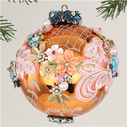 Коллекционный стеклянный елочный шар Тиццоне - Bentivoglio Charm 12 см (Mark Roberts)