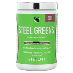 SteelFit, Steel Greens, ягодное ассорти, 285 г (10,1 унции)