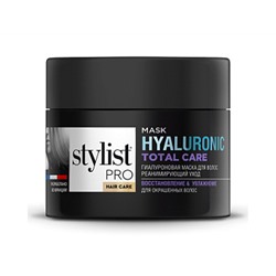 Гиалуроновая маска  для волос реанимирующий уход серии  STYLIST PRO hair care 220мл/14шт