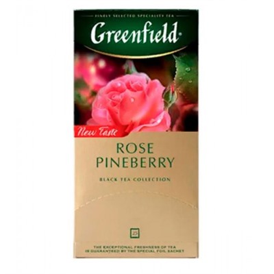 GREENFIELD Гринфилд Чай ROSE PINEBERRY гибискус клубника роза 25 пак.