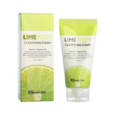 Пенка для умывания Secret Skin Lime Fizzy Cleansing Foam, 120 мл