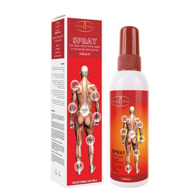 AICHUN BEAUTY  Спрей для тела RAPID RELIEF Spray  От боли в мышцах и суставах (красный)  100мл  (AC-3065)