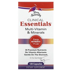 Terry Naturally, Clinical Essentials, мультивитамины и минералы, 120 капсул