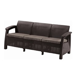 Диван садовый CORFU II LOVE SEAT MAX brown