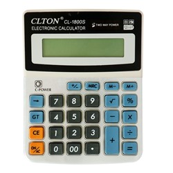 Калькулятор настольный "Clton" 12 - разрядный, CL - 1800S, МИКС, 11x14,5х1см