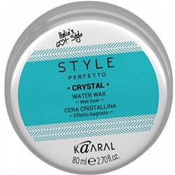Воск для волос с блеском Голубой, Perfetto crystal Water Wax, 80 мл.