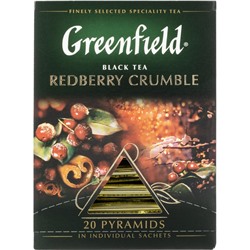 Чай Greenfield Redberry Crumble черный фольгир. 20пак/уп 1134-08