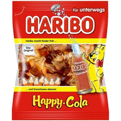 Жевательный мармелад Haribo Happy Cola (кола) 100 гр