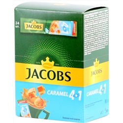 Jacobs. 4 в 1. Caramel карт.пачка, 24 пак.