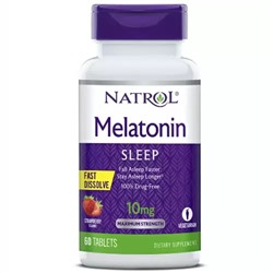 Мелатонин быстрорастворимый 10 мг, 60 таблеток
