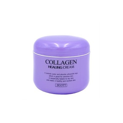 Крем для лица Jigott Collagen Healing Cream 100g с коллагеном